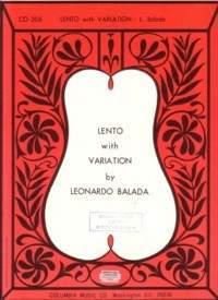 Balada, L: Lento With Variation