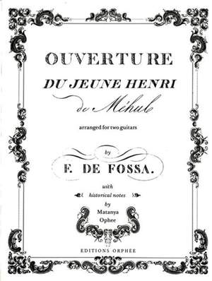 Mehul, E: Ouverture Du Jeune Henri