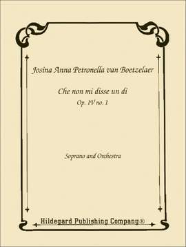 Boetzelaer, J: Che Non Mi Disse Un Di op. 4/1