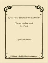 Boetzelaer, J: Che Non Mi Disse Un Di op. 4/1