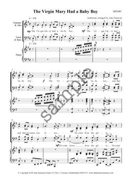 The Virgin Mary Had a Baby Boy SATB
