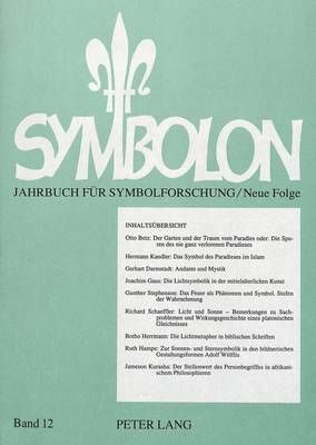 Symbolon - Band 12: Jahrbuch Fuer Symbolforschung. Neue Folge, Band 12- Licht Und Paradies