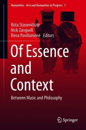 Of Essence and Context: Between Music and Philosophy