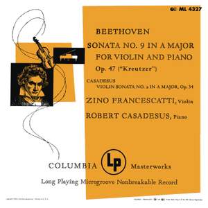 Beethoven & Casadesus: Violin Sonatas