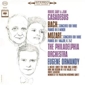 Mozart: Concerto for 3 Pianos & Quintet - Bach: Concerto for 3 Pianos