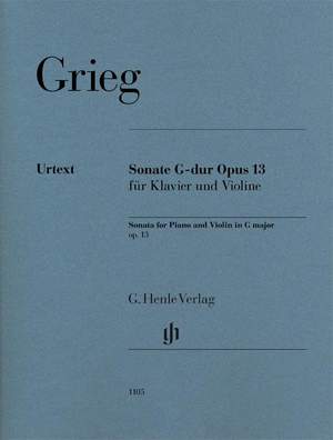 Grieg, E: Sonata G major op. 13