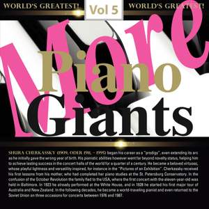 More Piano Giants: Shura Cherkassky, Vol. 5 (Live)