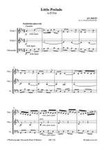 Johann Sebastian Bach: Little Prelude In D Dur Product Image