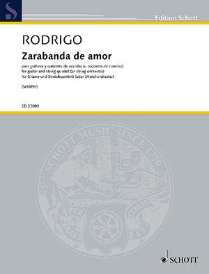 Rodrigo, J: Zarabanda de amor