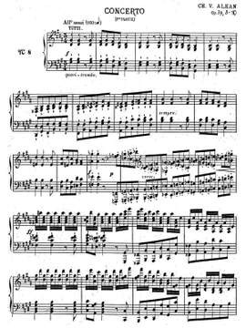Alkan, Charles-Valentin: Konzert op. 39/8-10 for piano solo