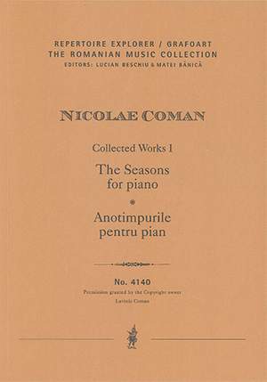 Coman, Nicolae: The Seasons for piano / Anotimpurile pentru pian