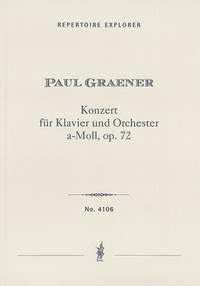 Graener, Paul: Concerto for Piano and Orchestra in A minor op.72