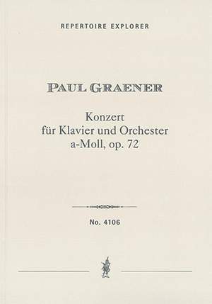 Graener, Paul: Concerto for Piano and Orchestra in A minor op.72