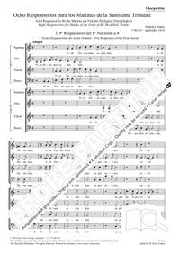 Antonio Juanas: Eight Responsories For Trinity Sunday
