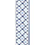 D'Addario Nylon Ukulele Strap, Blue Flowers Product Image