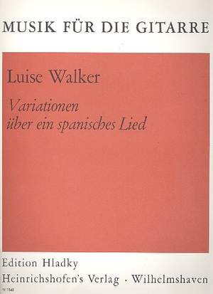 Luise Walker: Variationen Über Ein Spanisches Lied