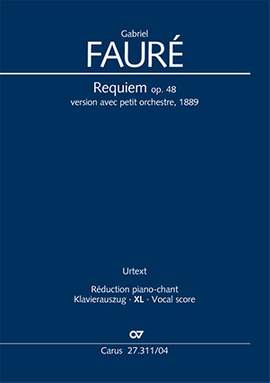 Fauré: Requiem. Version for small orchestra