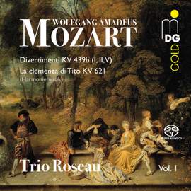 Mozart: Divertimenti KV 439b & La Clemenza di Tito for Wind Trio