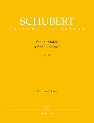 Schubert, Franz: Stabat Mater in G minor D 175