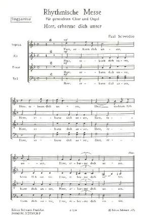 Schweden: Messe Rhythmische E-Dur