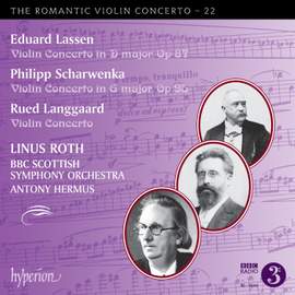 Lassen, Scharwenka & Langgaard: Violin Concertos