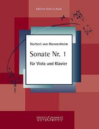 Hannenheim, N v: Sonate Nr. 1 für Viola und Klavier Series III, Band 1