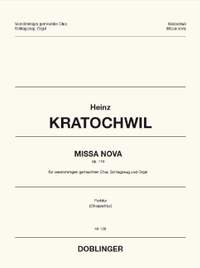 Kratochwil, H: Missa nova op. 118