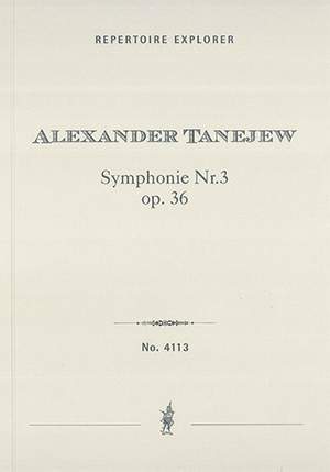 Tanejew, Alexander: Symphonie Nr. 3 op. 36