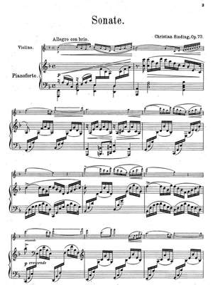 Sinding, Christian: Violin Sonata F major op. 73