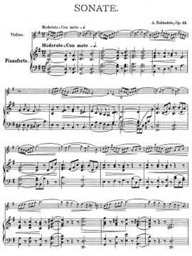 Rubinstein, Anton: Violin Sonata op. 13