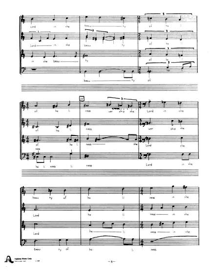 Diane Thorme: Three Psalms
