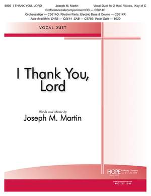 Joseph M. Martin: I Thank You, Lord