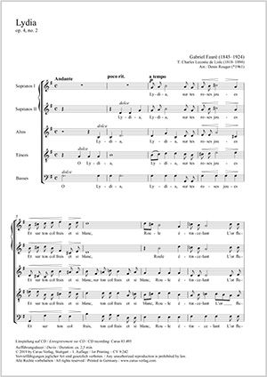 Fauré: Lydia
