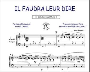 Francis Cabrel: Il faudra leur dire