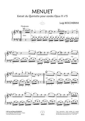 Luigi Boccherini: Menuet Opus 11 N°5