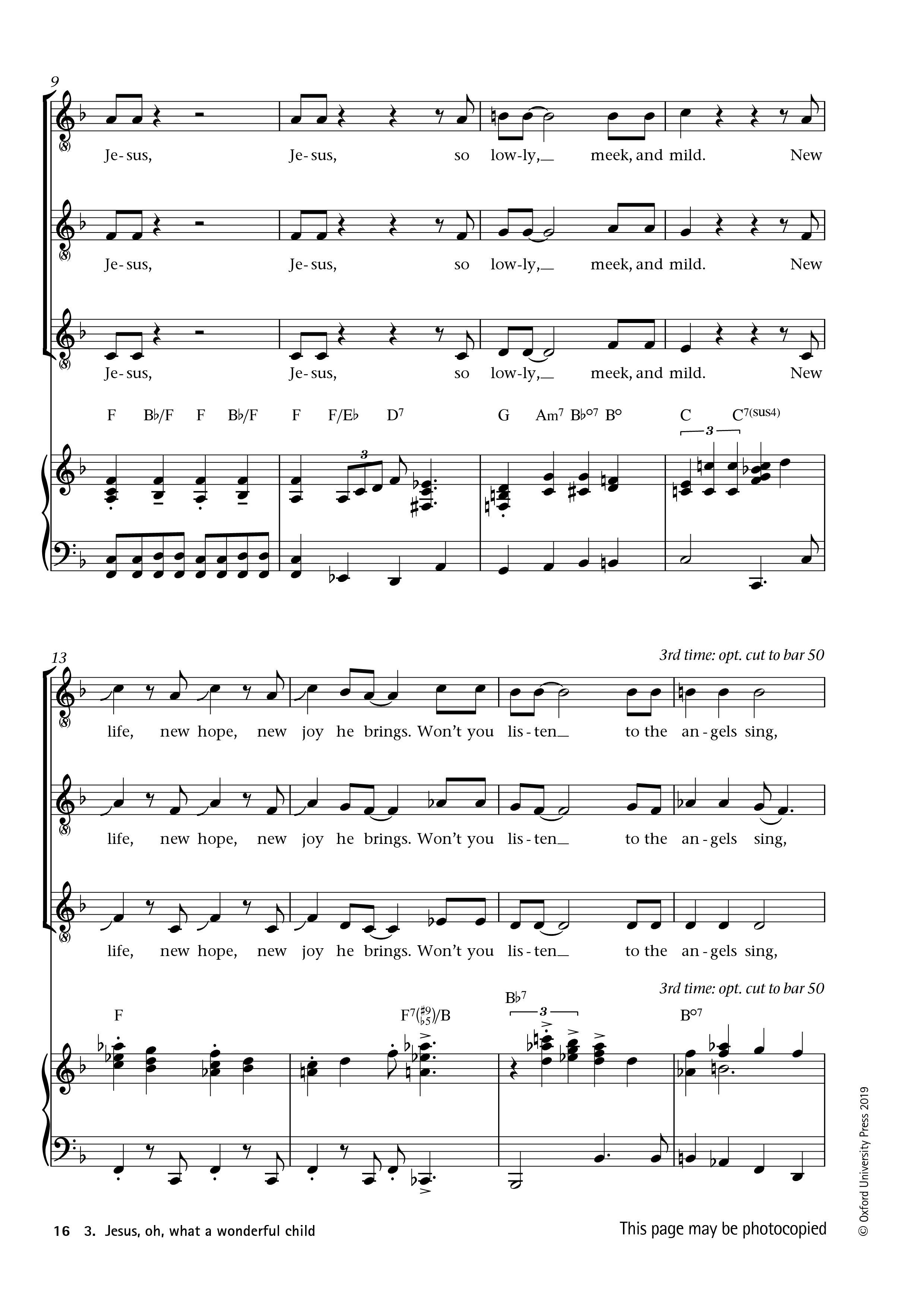 Popular Voiceworks At Christmas Presto Sheet Music Jesus, oh what a wonderful child. popular voiceworks at christmas