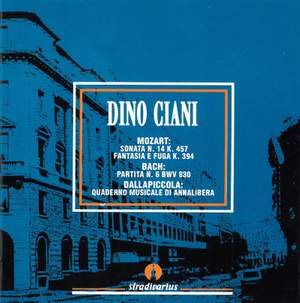 Mozart, Bach & Dallapiccola: Piano Works (Live)
