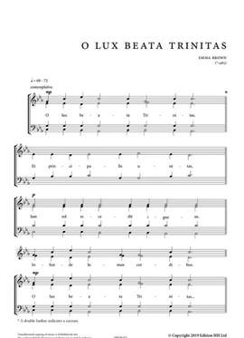 Brown, E: O Lux Beata Trinitas