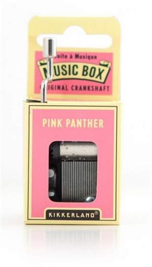 Hand Crank Music Box Pink Panther