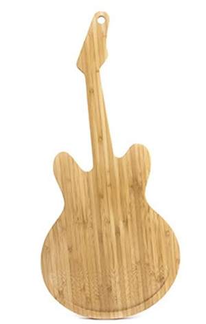 Guitar Rockin Cutting Board Bamboo