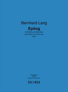 Bernhard Lang: Epilog