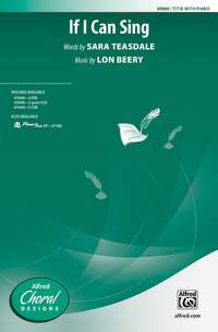 Teasdale, S: If I Can Sing T(T)B