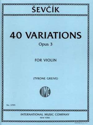 Sevcik, O: 40 Variations op. 3