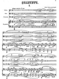 Scharwenka, Xaver: Piano Quartet op. 37 for violin, viola, cello and piano