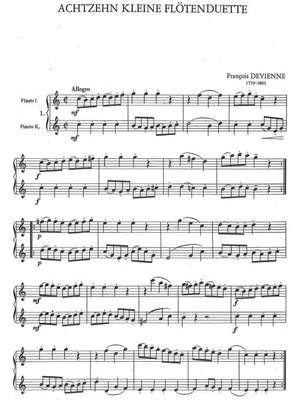 Devienne, François: Achtzehn kleine Flötenduette (Eighteen small flute duets)