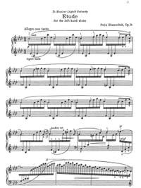 Blumenfeld, Felix: Etude for the left hand alone op. 36 (piano solo)