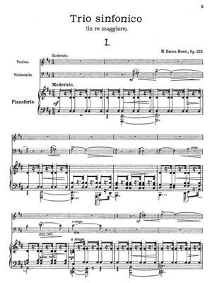 Bossi, Marco Enrico: Trio Sinfonico in D major op. 123 for violin, cello and piano