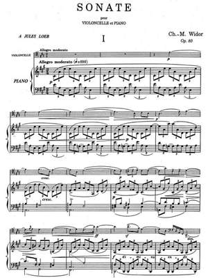 Widor, Charles: Cello Sonata op. 80