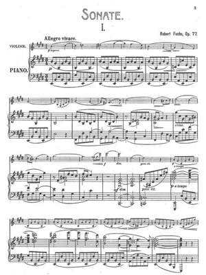 Fuchs, Robert: Sonata no. 4 in E major op. 77 for violin and piano
