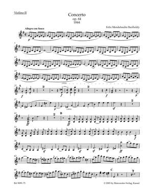 Mendelssohn: Concerto for Violin and Orchestra in E minor op. 64